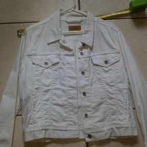 White Levi's Trucker Jean Jacket